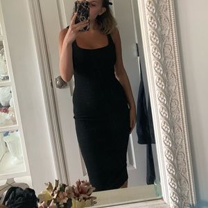 Tank midi ribbed dress